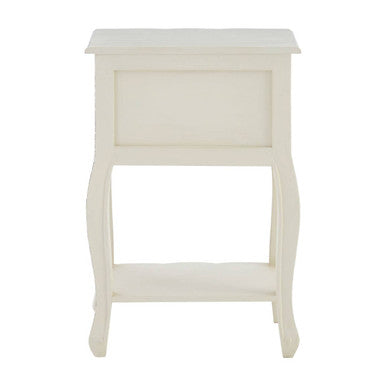 Loire 2 Drawer White Bedside Table - Image 4