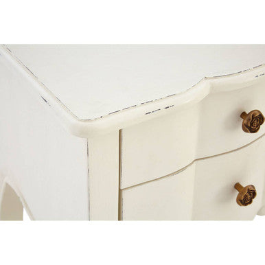 Loire 2 Drawer White Bedside Table - Image 5