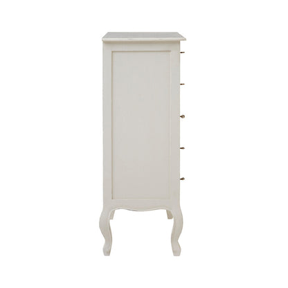 Loire 5 Drawer White Chest