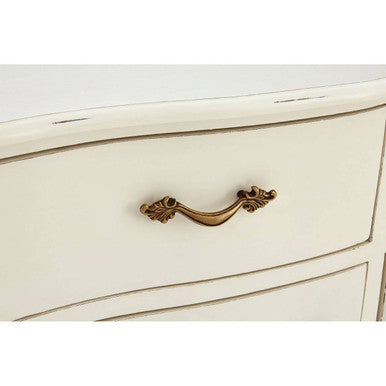Loire 6 Drawer White Sideboard