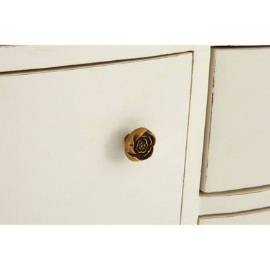 Loire 6 Drawer White Sideboard