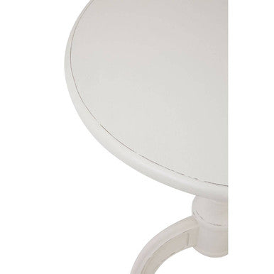 Loire Round White Pedestal Table