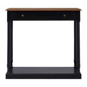 Loire 1 Drawer Black Console Table