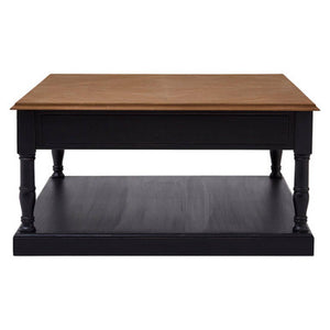 Loire 1 Drawer Black Coffee Table