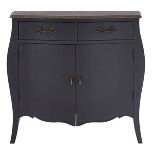 Loire Dark Grey Wooden 2 Door and 2 Drawer Sideboard