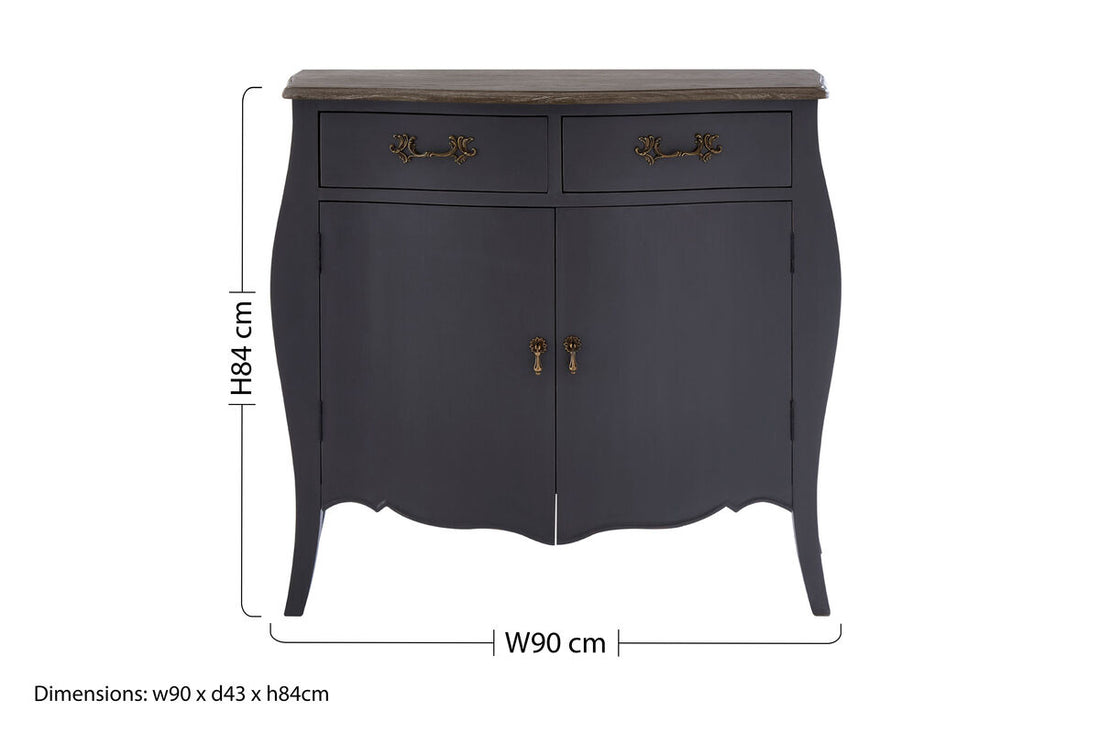 Loire Two Door Dark Grey Sideboard - Image 9
