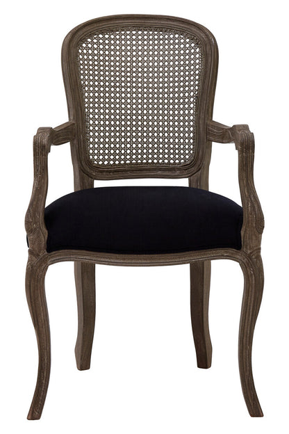 Loire Black Fabric Chair