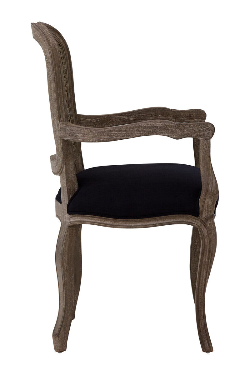 Loire Black Fabric Chair - Image 3