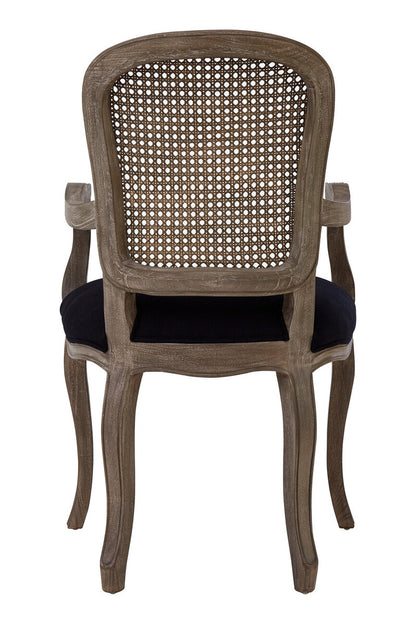 Loire Black Fabric Chair