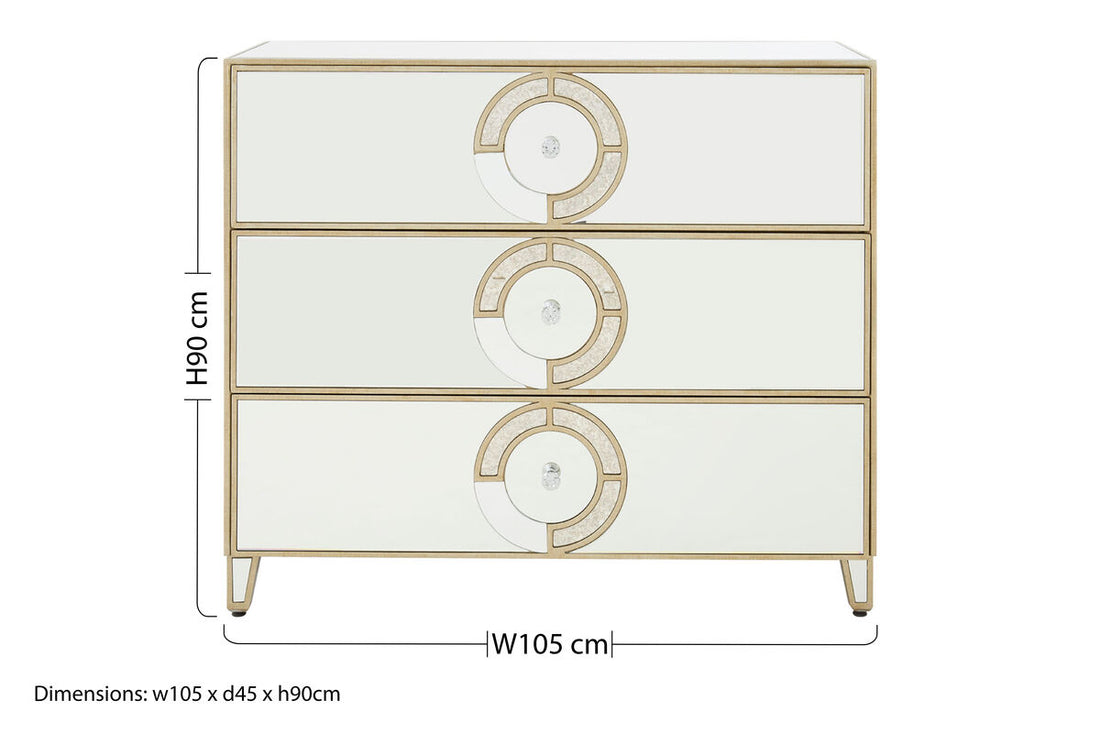 Knightsbridge 3 Drawer Unit