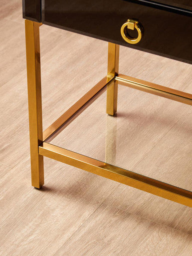 Kensington Townhouse Black And Gold Side Table - Image 7