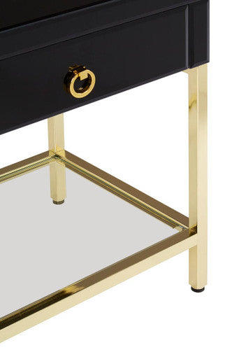 Kensington Townhouse Black And Gold Side Table