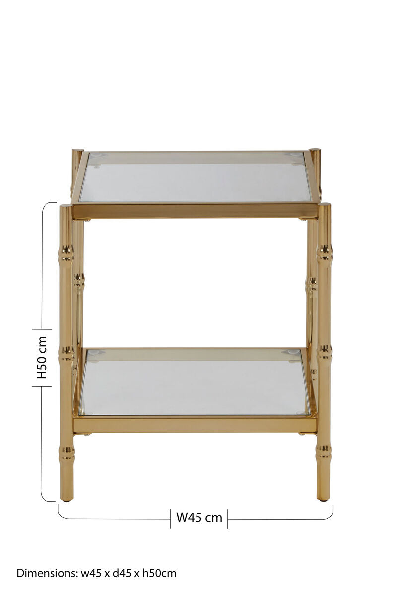 Kensington Townhouse Two Tier Square Side Table - Image 5