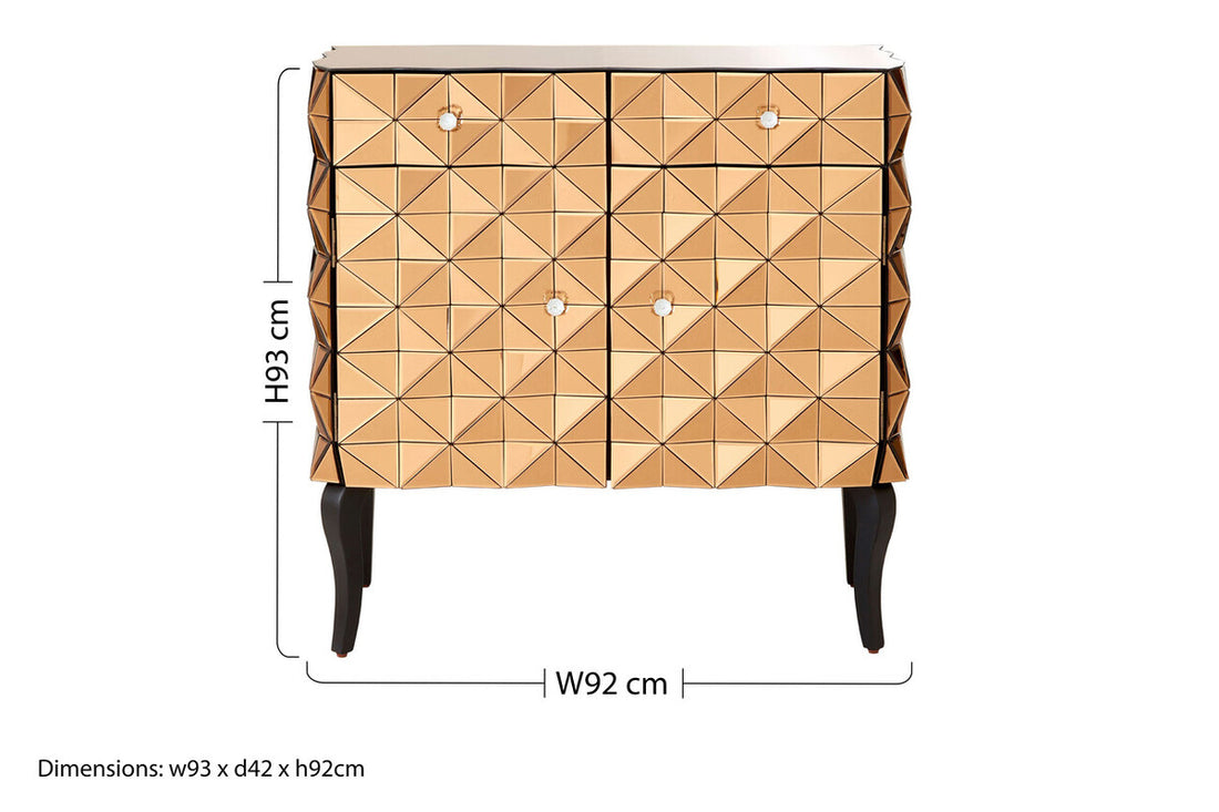 Soho Copper Finish Cabinet - Image 10