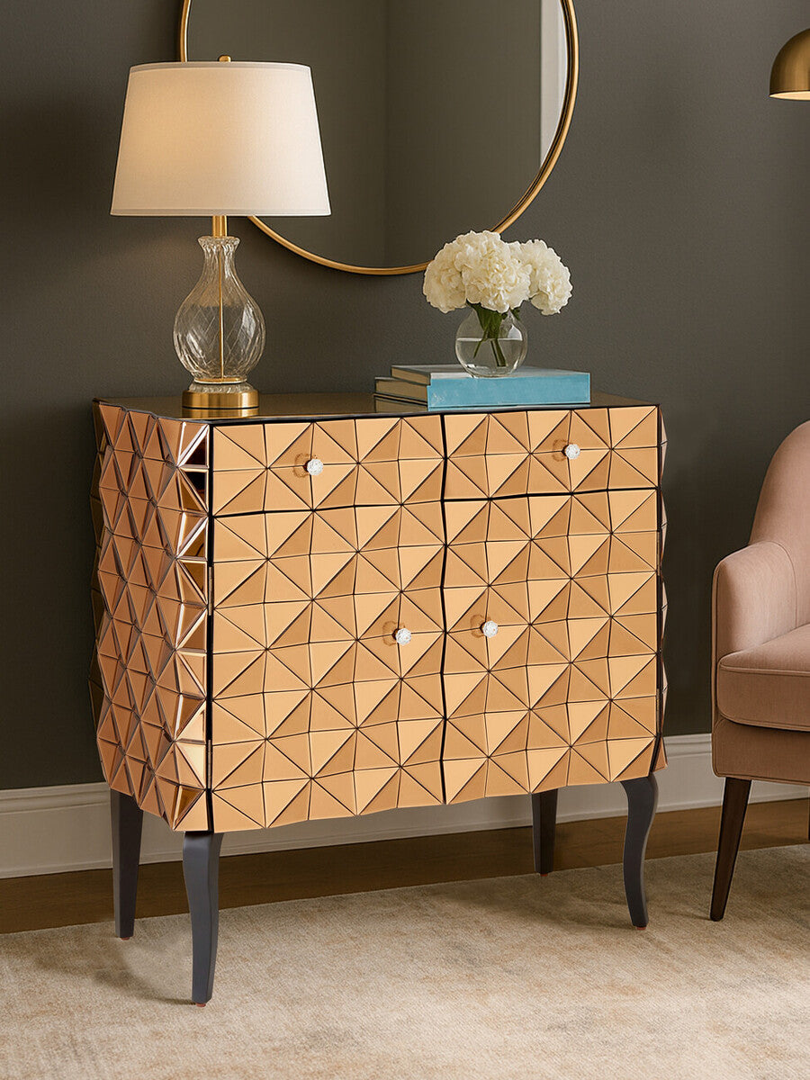 Soho Copper Finish Cabinet