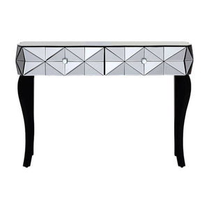 Soho Smoke Glass Two Drawer Console Table