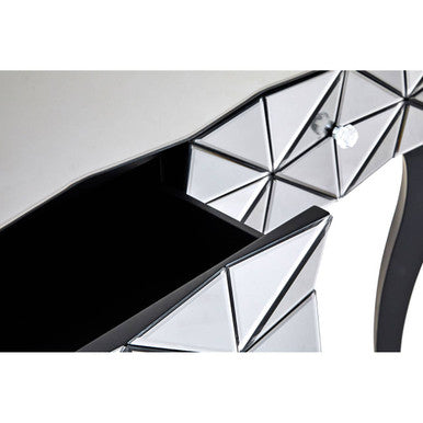 Soho Smoke Glass Two Drawer Console Table