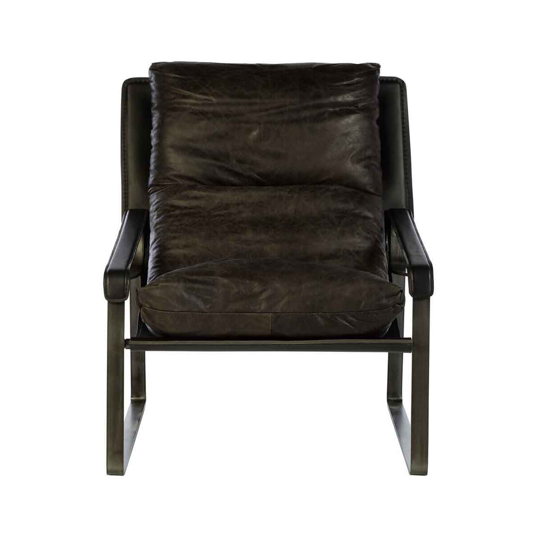 Hoxton Dark Brown Leather Lounge Chair