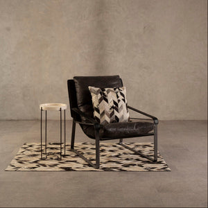 Hoxton Dark Brown Leather Lounge Chair