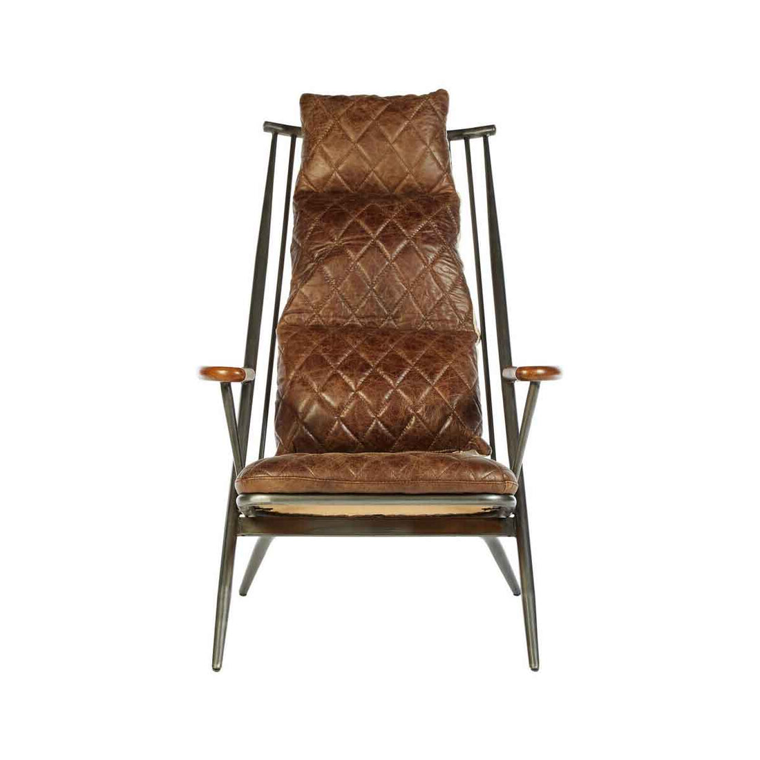 Hoxton Genuine Brown Leather Chair