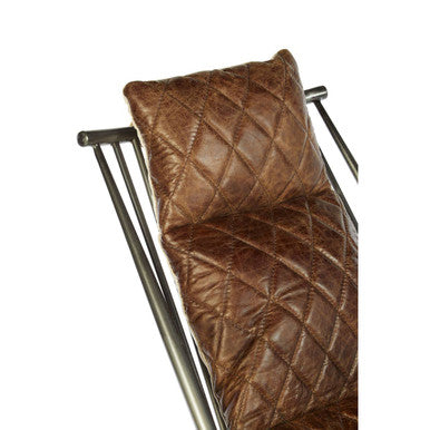 Hoxton Genuine Brown Leather Chair