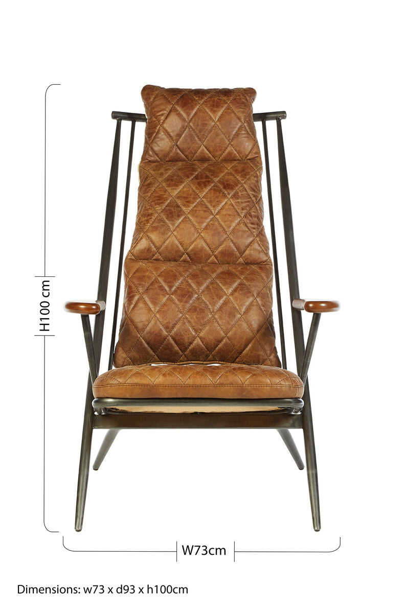 Hoxton Light Brown Leather Chair