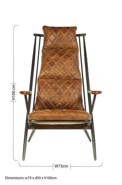 Hoxton Light Brown Leather Chair