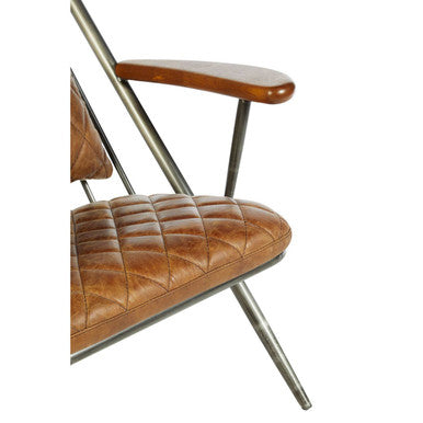 Hoxton Light Brown Leather Chair - Image 7