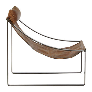 Hoxton Genuine Light Brown Leather Chair