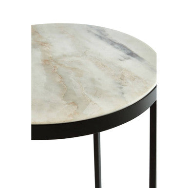 Shalimar Black Cross Base Side Table