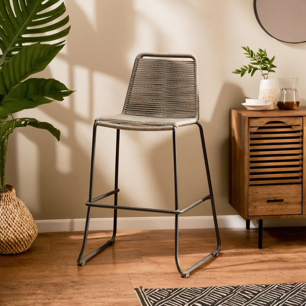 Shop Sisal Grey Rope Bar Chair from Orsina