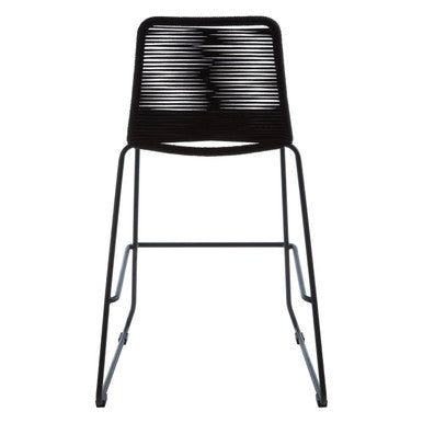 Sisal Black Rope Bar Chair - Image 6
