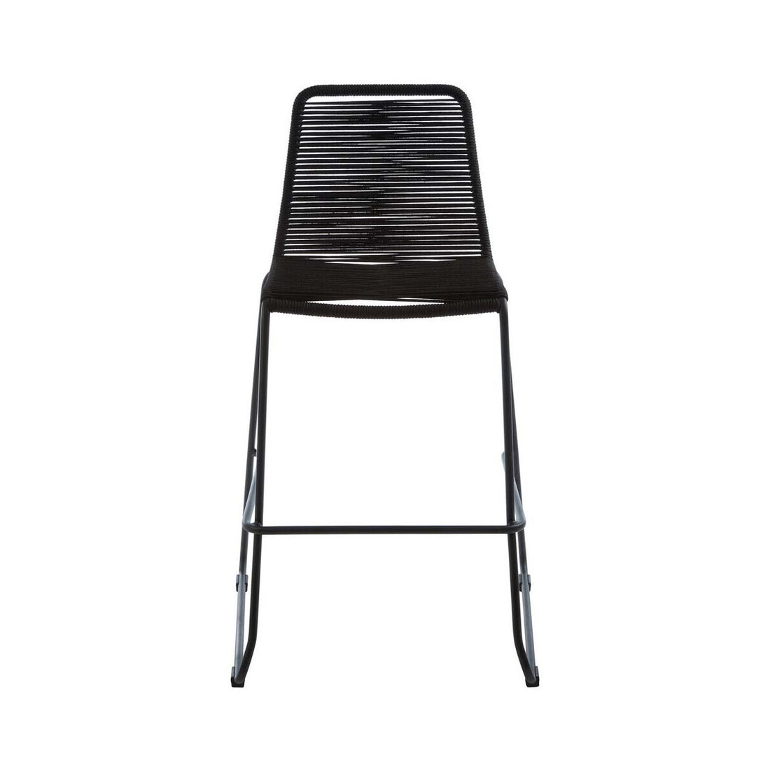 Sisal Black Rope Bar Chair