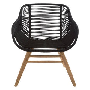 Sisal Black Rope Armchair