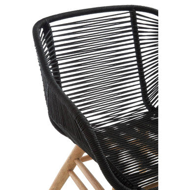 Sisal Black Rope Armchair - Image 9