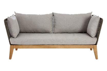 3 Seater Grey Sofa with Wooden Legs, Opus