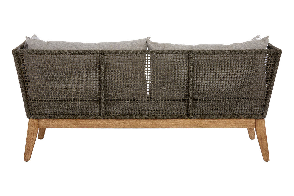 3 Seater Grey Sofa with Wooden Legs, Opus