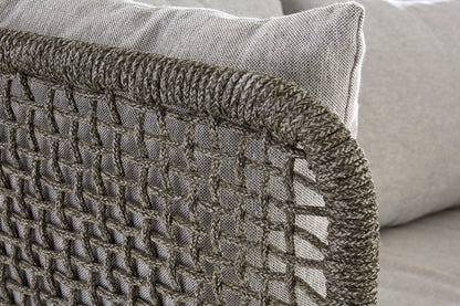 3 Seater Grey Sofa with Wooden Legs, Opus