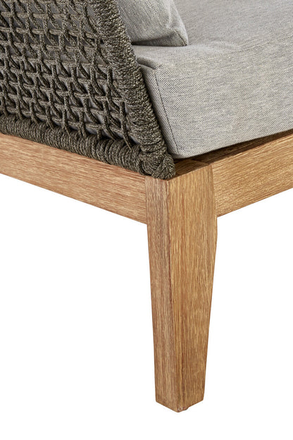 3 Seater Grey Sofa with Wooden Legs, Opus