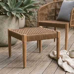 Opus Natural Woven Rope Footstool