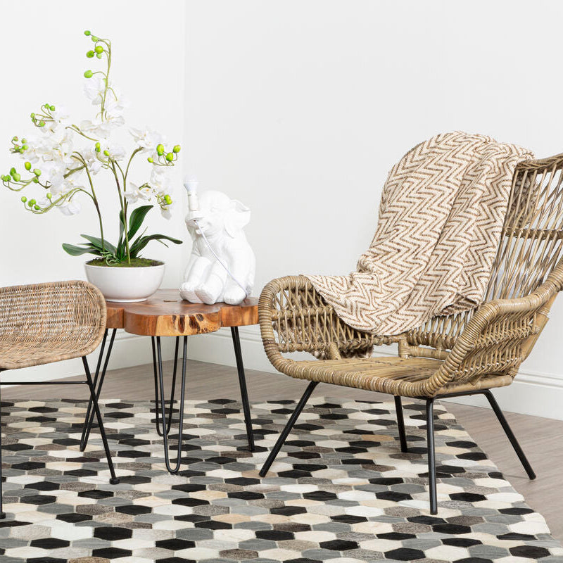 Nandri Acacia Wood Side Table