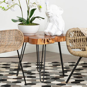 Nandri Acacia Wood Side Table