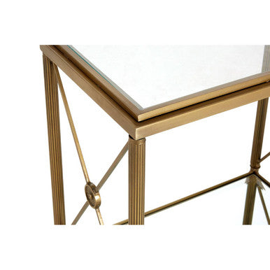 Axis Rectangular Gold Finish Side Table - Image 4
