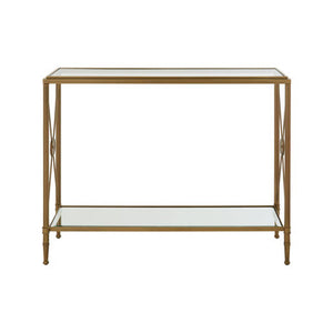 Axis Console Table With Gold Finish Frame