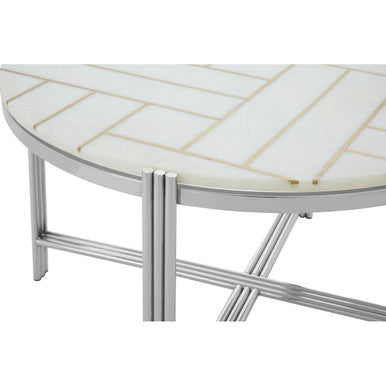 Eva Marble Top Coffee Table - Image 5