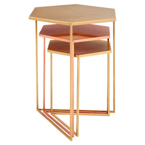 Templar Set Of 3 Bronze Finish Tables