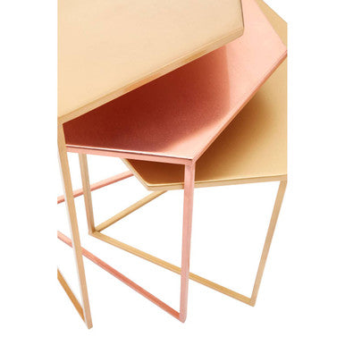 Templar Set Of 3 Bronze Finish Tables - Image 5