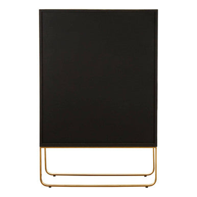 Modica Oak Wood and Brushed Gold Cabinet - Image 5