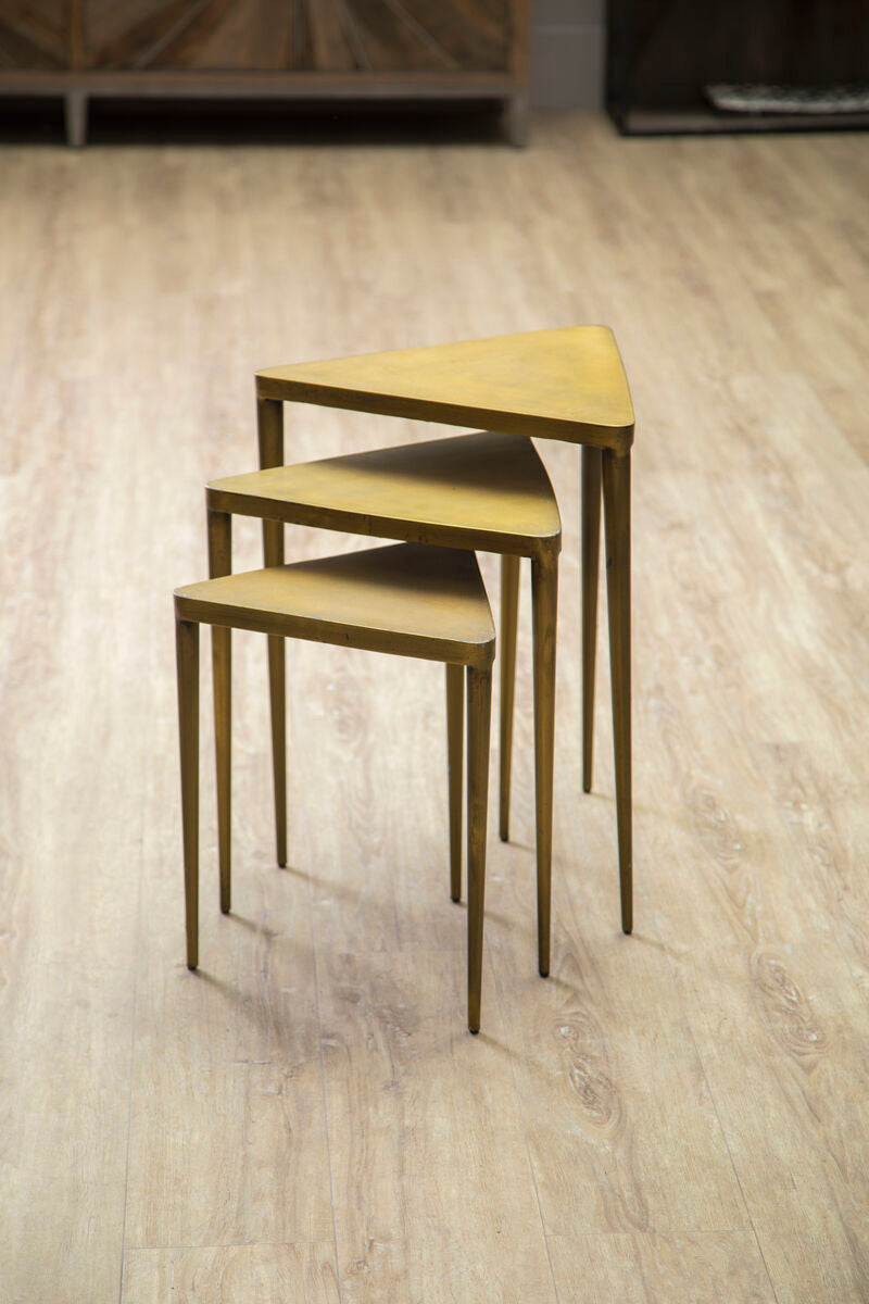 Compo Set Of 3 Triangular Nesting Tables - Image 3