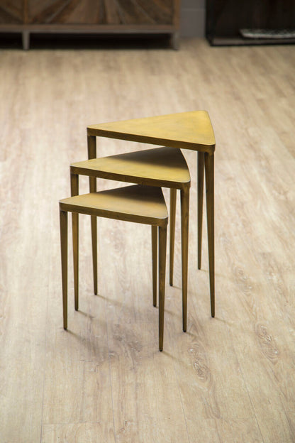 Compo Set Of 3 Triangular Nesting Tables - Image 3